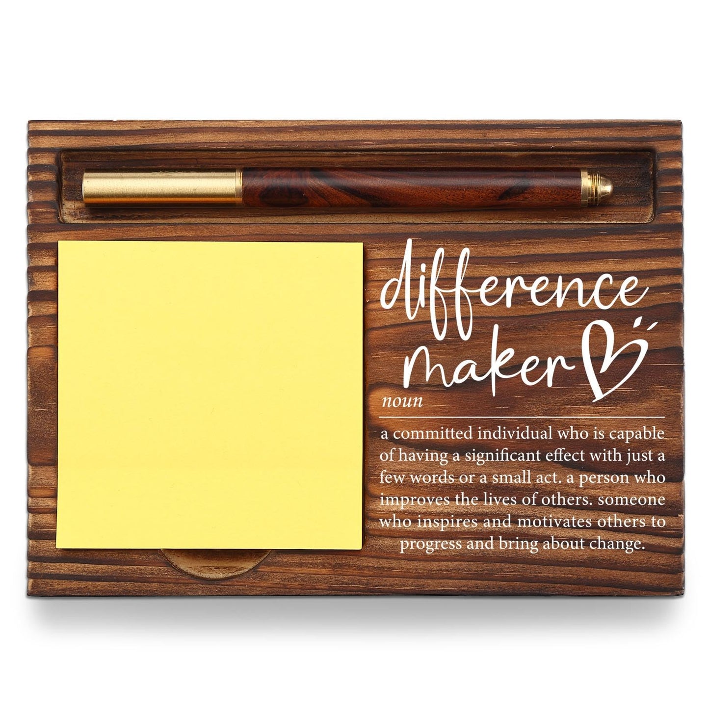 Difference Maker Gift, Difference Maker Appreciation Thank You Gift for Employee Coworker Teacher Mentor Coach Mentor Leader, Difference Maker Company Gift Desk Self-Stick Note Pad Holders TZP09
