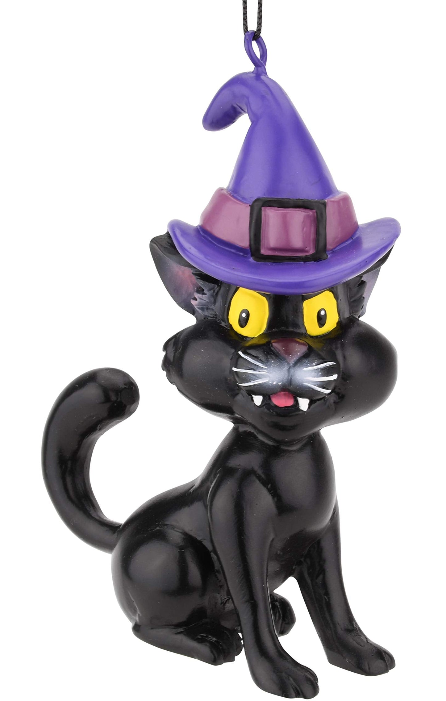 Tree Buddees Black Cat with Witches Hat Halloween Ornament