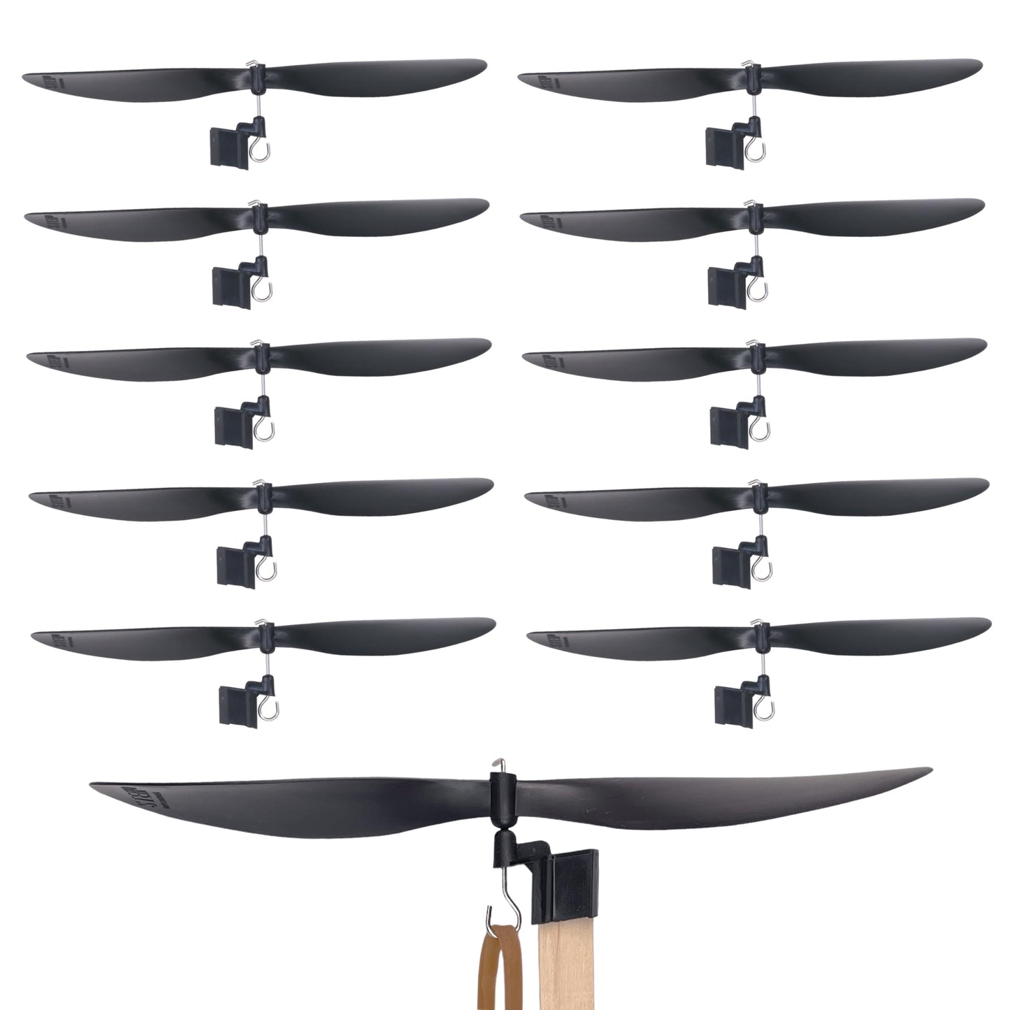 6-Inch Plastic Propellers, 10-Pack – Build Rubber Band Powered Planes, Helicopters, and More STEM Projects