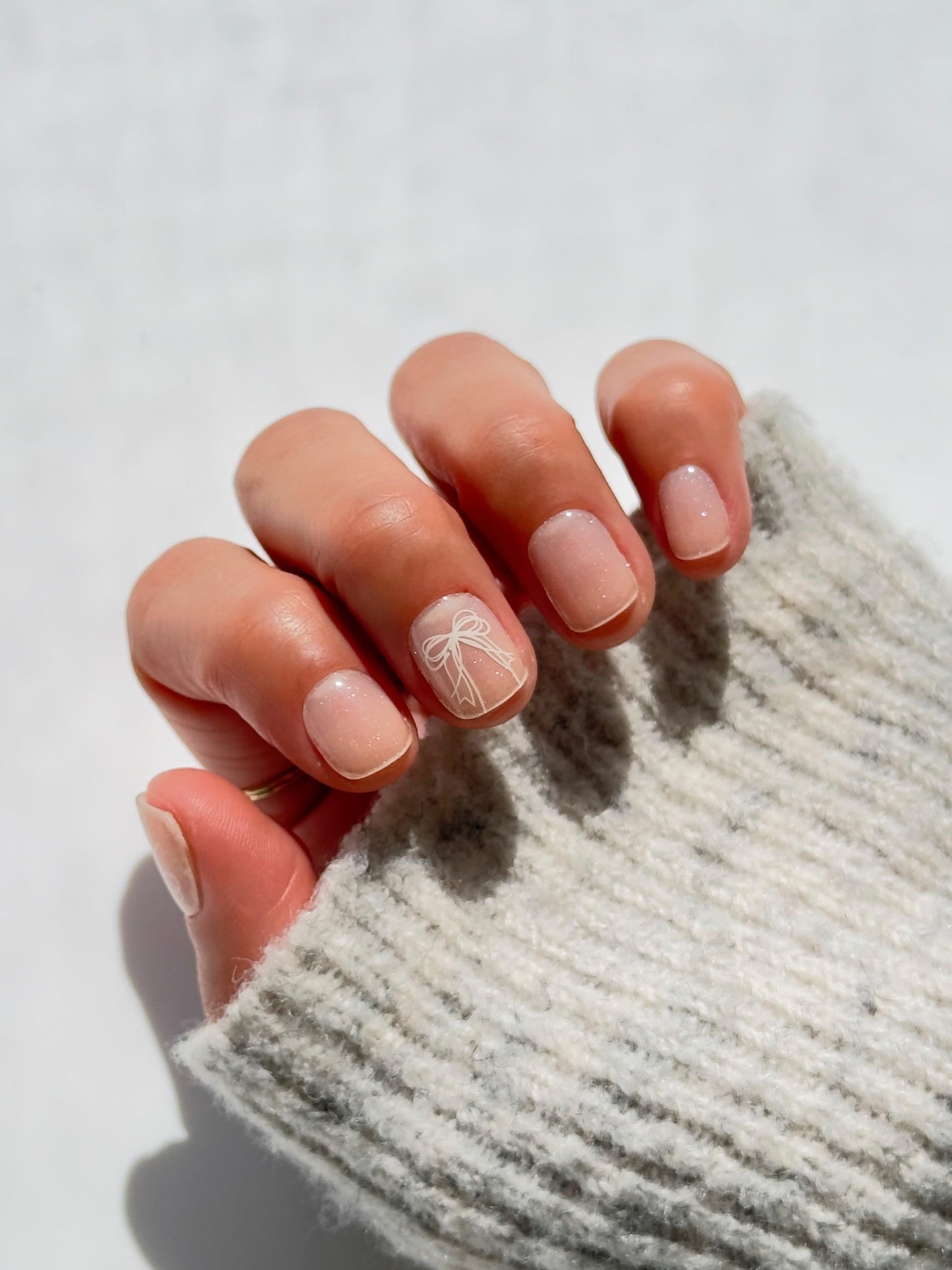 Nova Nails Semi Cured Gel Nail Strips (Silver Belle)