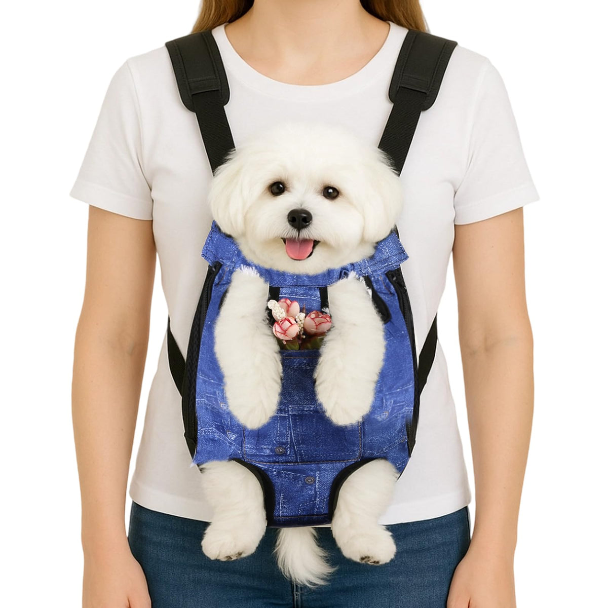 Mosago Dog Backpack Carrier, Front Chest Carrier for Small Dogs 2.5-4 lbs