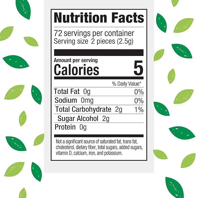 Stevita Hum, Fruit - Sugar-Free Gum - 12 Pieces, Pack of 12 - Supports Oral Health - Non-GMO, Vegetarian, Keto, Gluten Free - 72 Total Servings