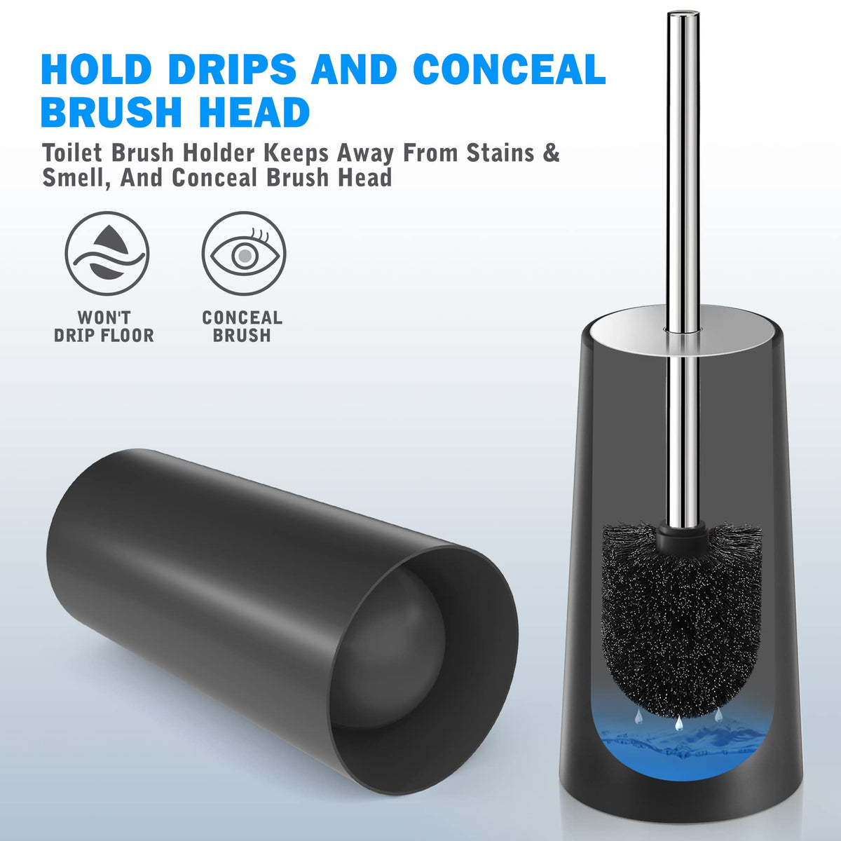 Toilet Brush and Holder (2 Count)
