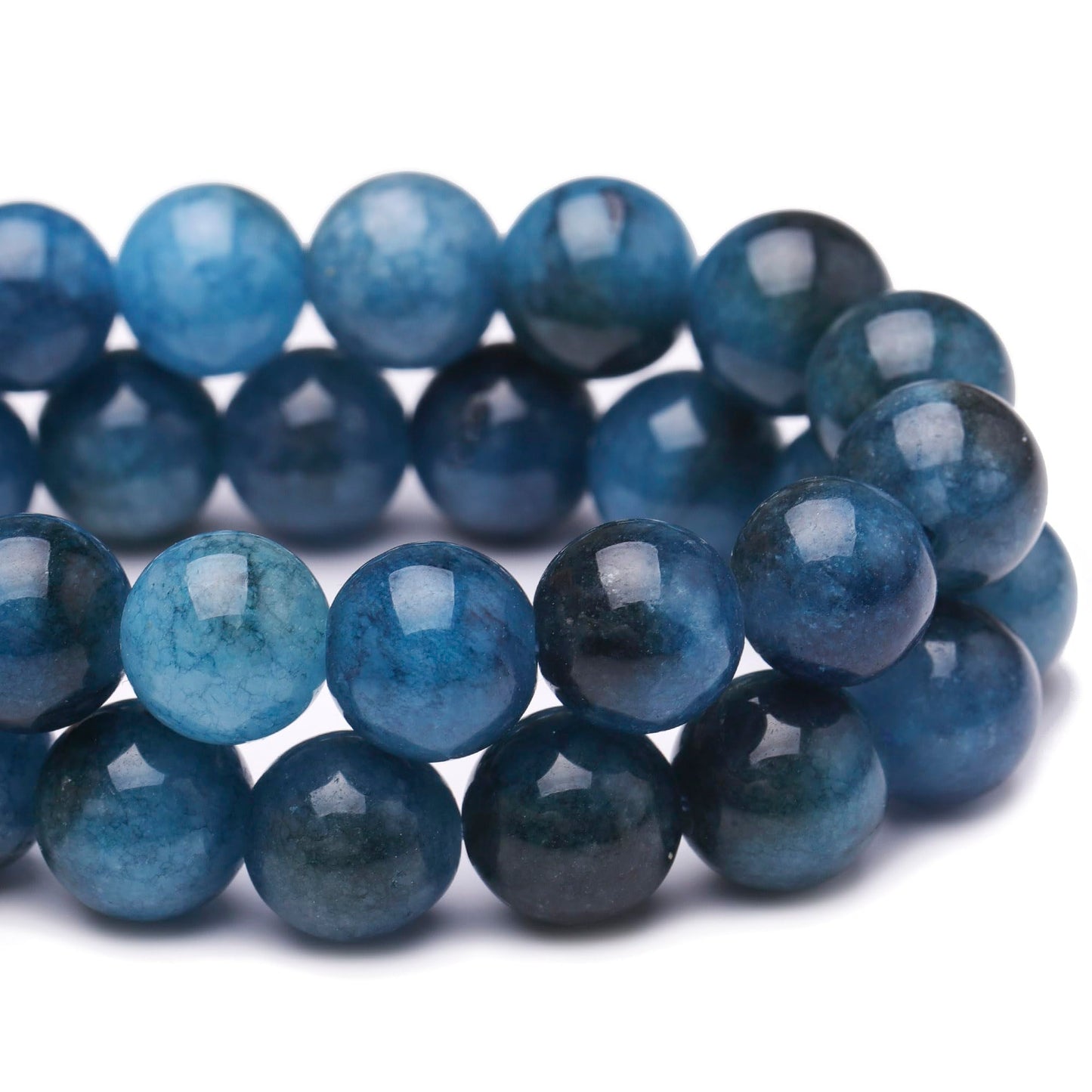 Chicager 8mm Natural Stone Beads for Jewelry Making,Apatite Polished Smooth Round Gemstone Beads for Bracelet Necklace 15 Inch