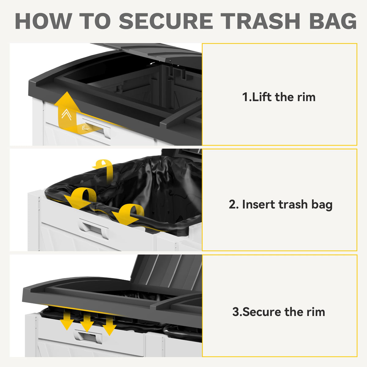 72 Gallon Dual Outdoor Trash Can