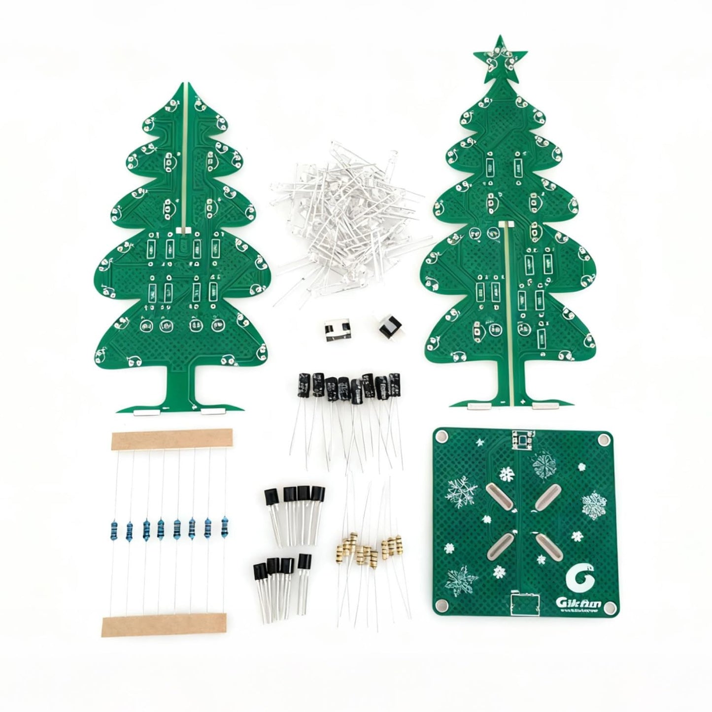 Gikfun Advanced Christmas Tree Soldering Kit DIY STEM Project for Adults Hobbyists Gift GK1033