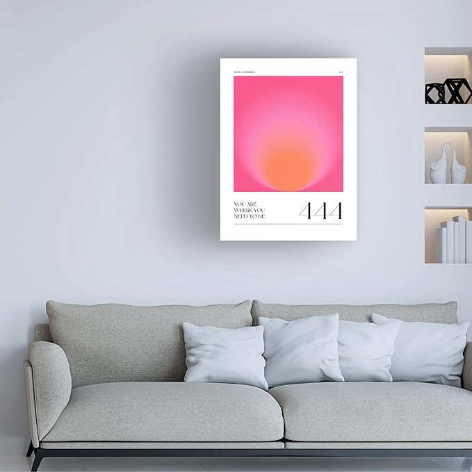 Trademark Fine Art Canvas Wall Art - Valeria Castillo 'Angel 444' Wall Art for Living Room, Bedroom, or Office Décor
