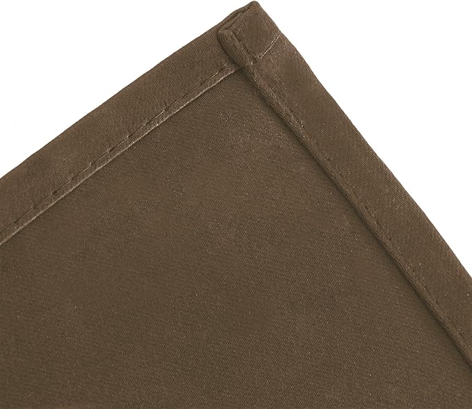 LEMOMO Brown Blackout Curtains 42 x 54 Inch Length Set of 2 Panels Grommet Bedroom Curtains for Living Room