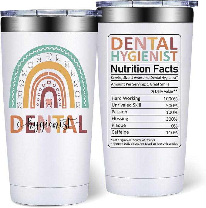 Dental Hygienist Gifts for Women Men - Dental Hygienist Appreciation Gifts - Dentals Hygienists Accessories Week Christmas Gift - 20oz Tumbler