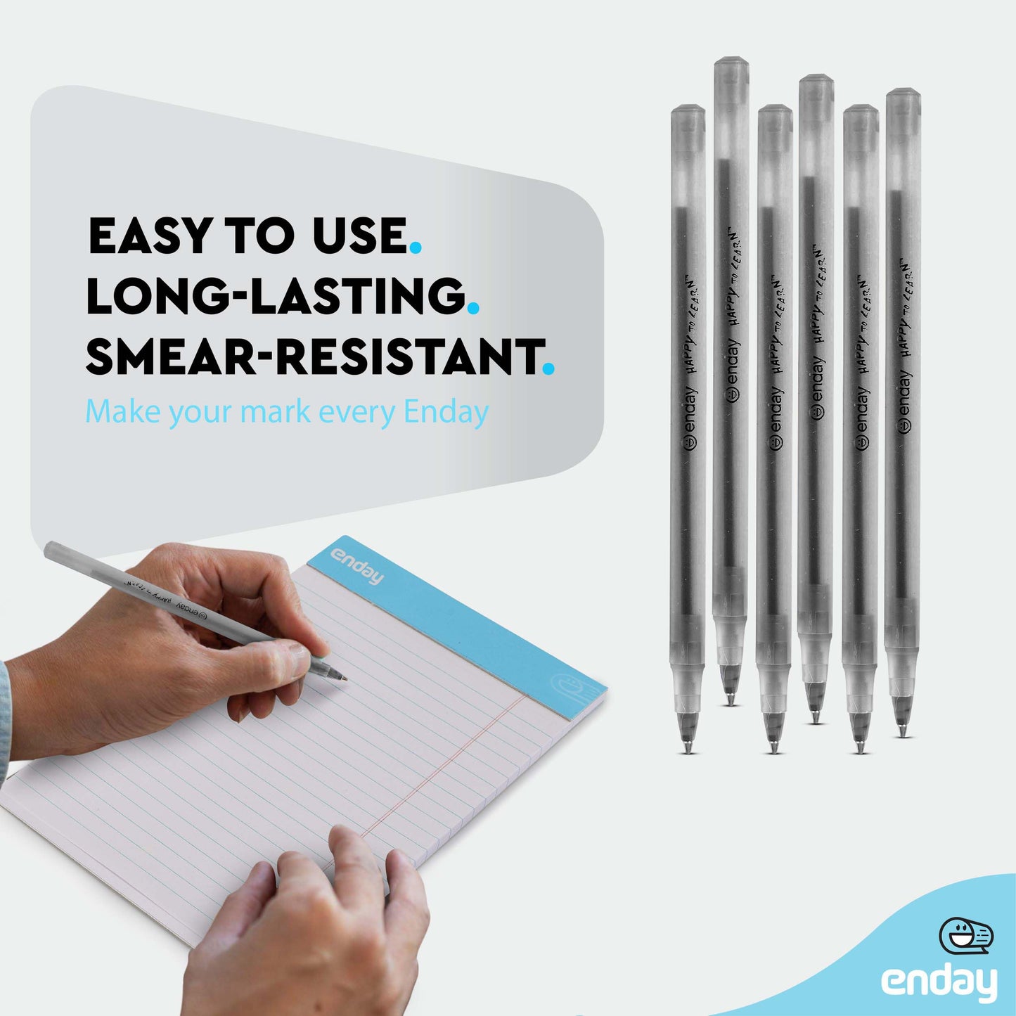 Enday 1200 Pack Bulk Ballpoint Pens Black 1200 Black Pens, Medium Point (1.0mm) Smooth Writing Pens, Comfortable Grip, Quick Dry Ink, Office School Home Supplies.