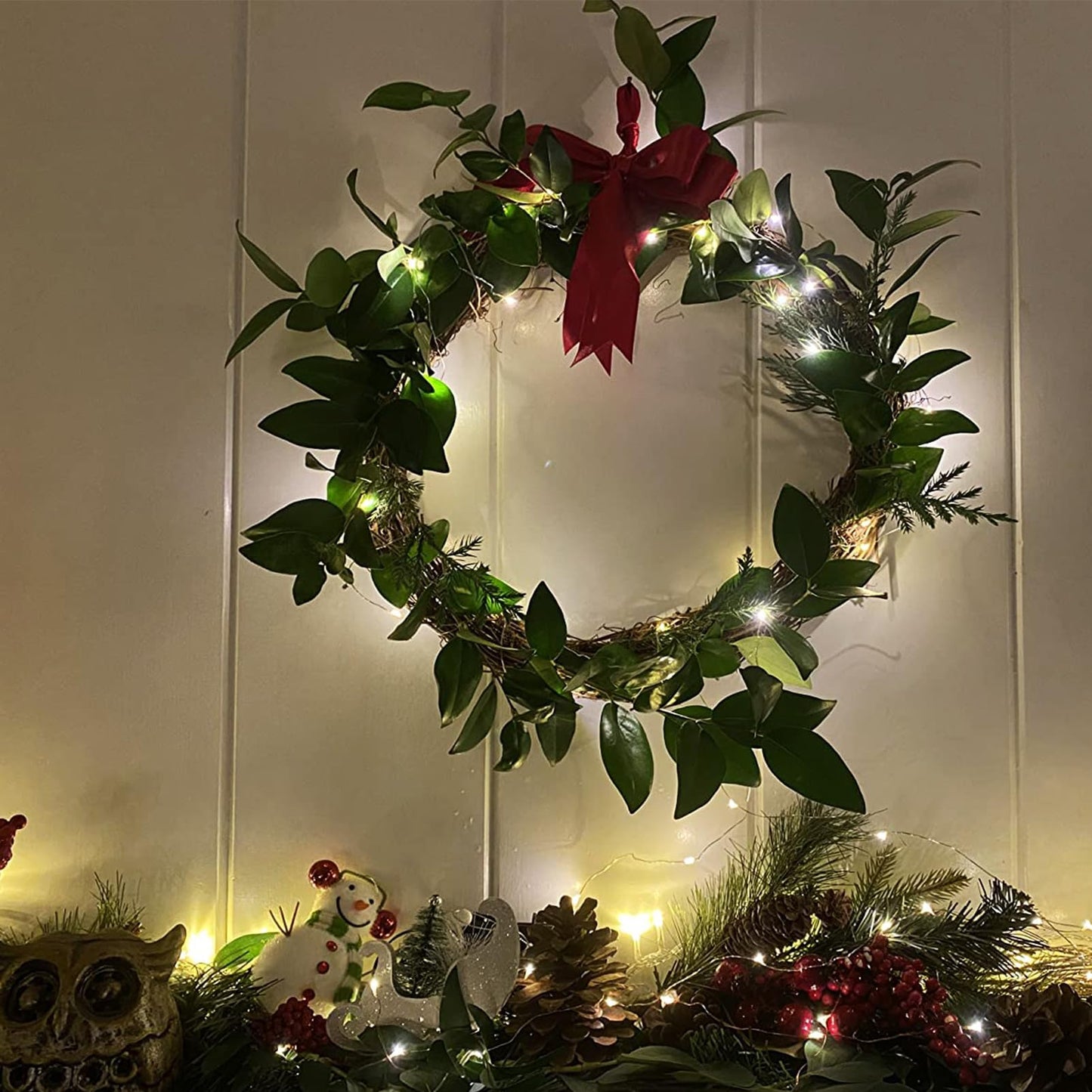 Small Round Grapevine Wreath 6 Inch Rattan Wreaths for Crafts Spring Christmas Holiday Decoration Wedding Home Decor (6 Pack)