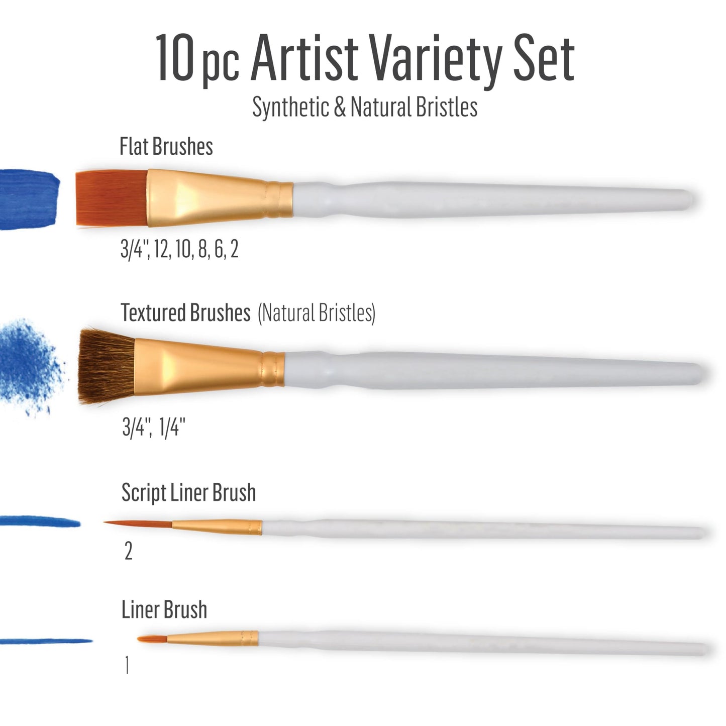FolkArt Ultimate Tool Kit, 38 Piece Set Including 30 Premium Paintbrushes and 8 Foam Spouncers, Perfect for DIY Arts and Crafts Projects, PROMOFATLS24