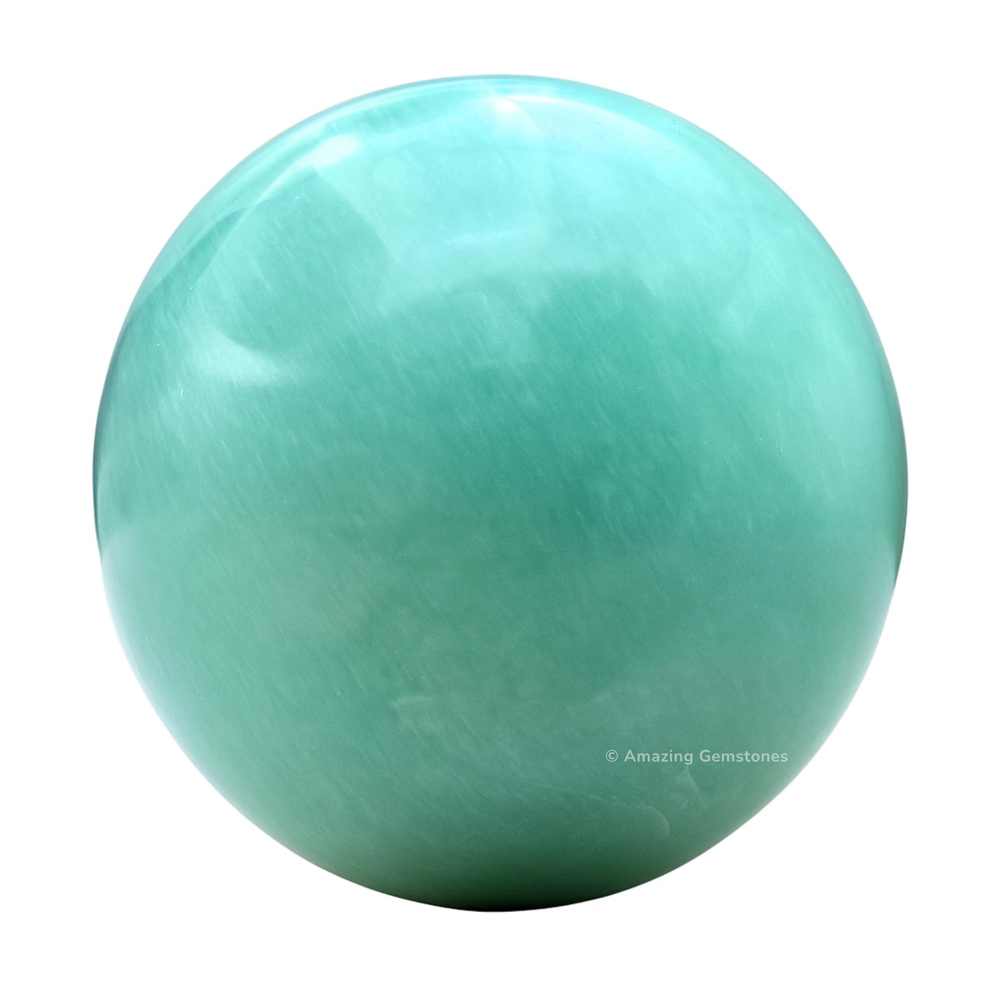 Amazing Gemstone Amazonite Crystal Ball with Stand - 2" Inches Crystal Sphere Meditation Balls for Witchcraft and Decorative Balls