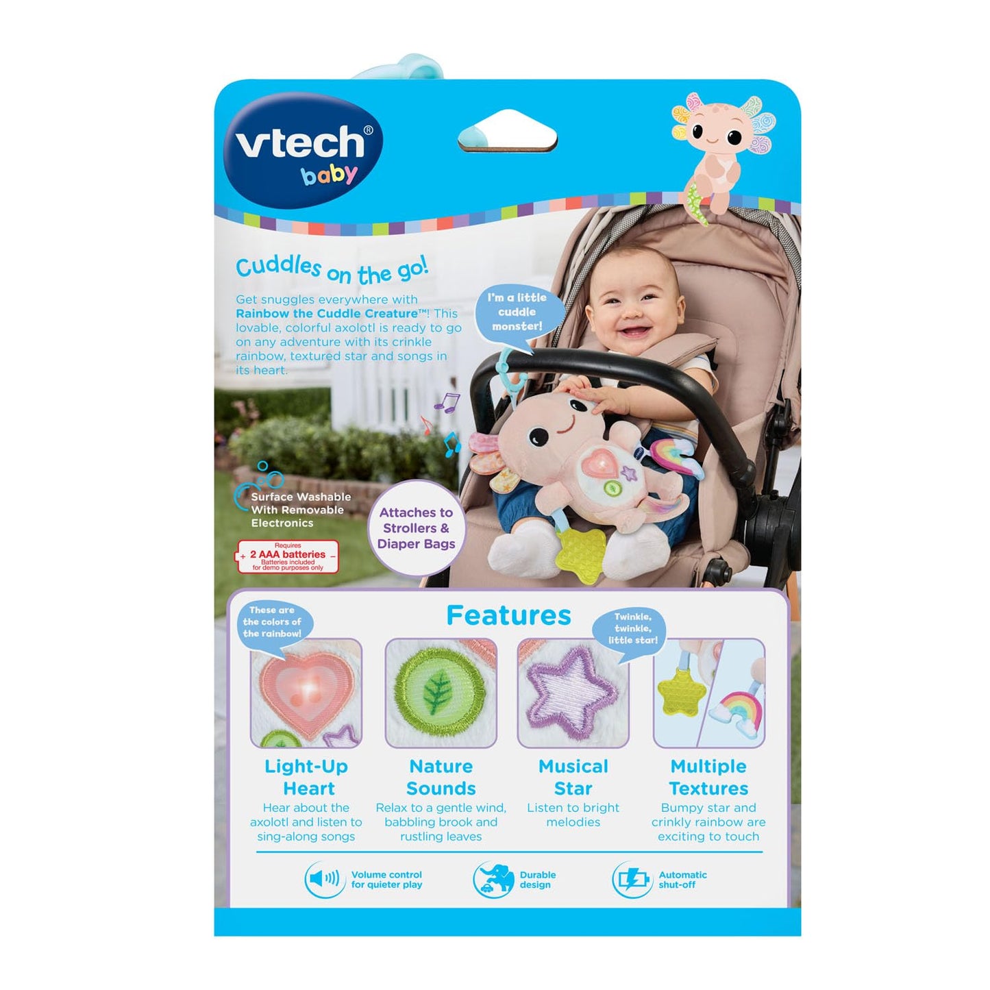 VTech Baby Rainbow the Cuddle Creature, Crib Hanging Toy