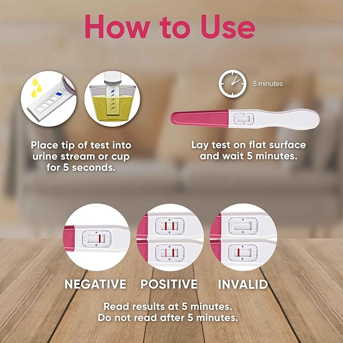 Pregnancy Test Sticks-6 Days Before Missed Period-Rapid Detection at Home Pregnancy Test-Expires in Aug 2025