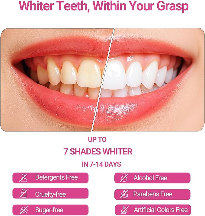 CALLSMILE Teeth Whitening Gel - Professional Strength Hydrogen Peroxide Formula, Tooth Stain Remover for White Teeth, Removes Tough Stains Coffee, Wine, Tea, Sensitive Teeth-Friendly, 2 oz Bottle