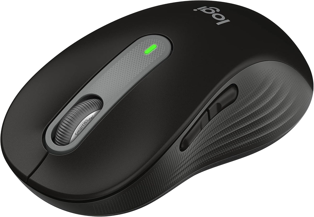 Logitech Wireless Mouse Signature M650 - Small to Medium Sized Hands, Right Handed, 2-Year Battery, Silent Clicks, Customizable Buttons, Bluetooth, PC/Mac?Chromebook - Black