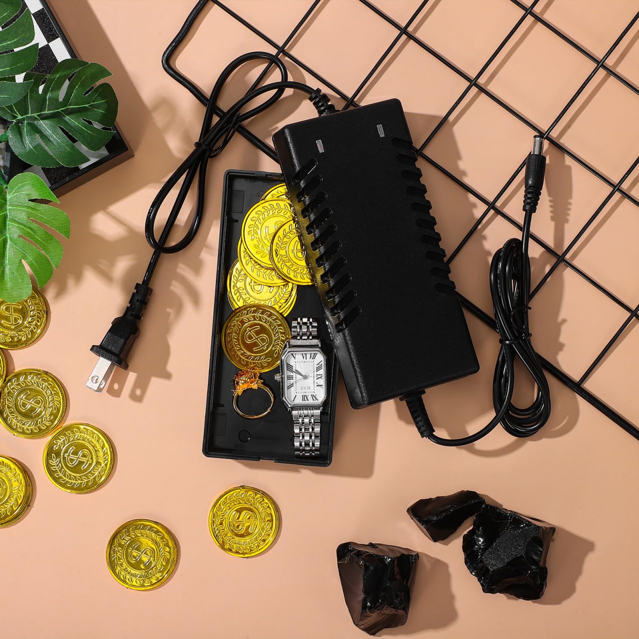 DOITOOL SSecret Hiding Containers Fake Wall Plug Hidden Safe Box Plastic Charger Plug Concealed Storage Box for Cash Jewelry Keys Coins Travel Home Security