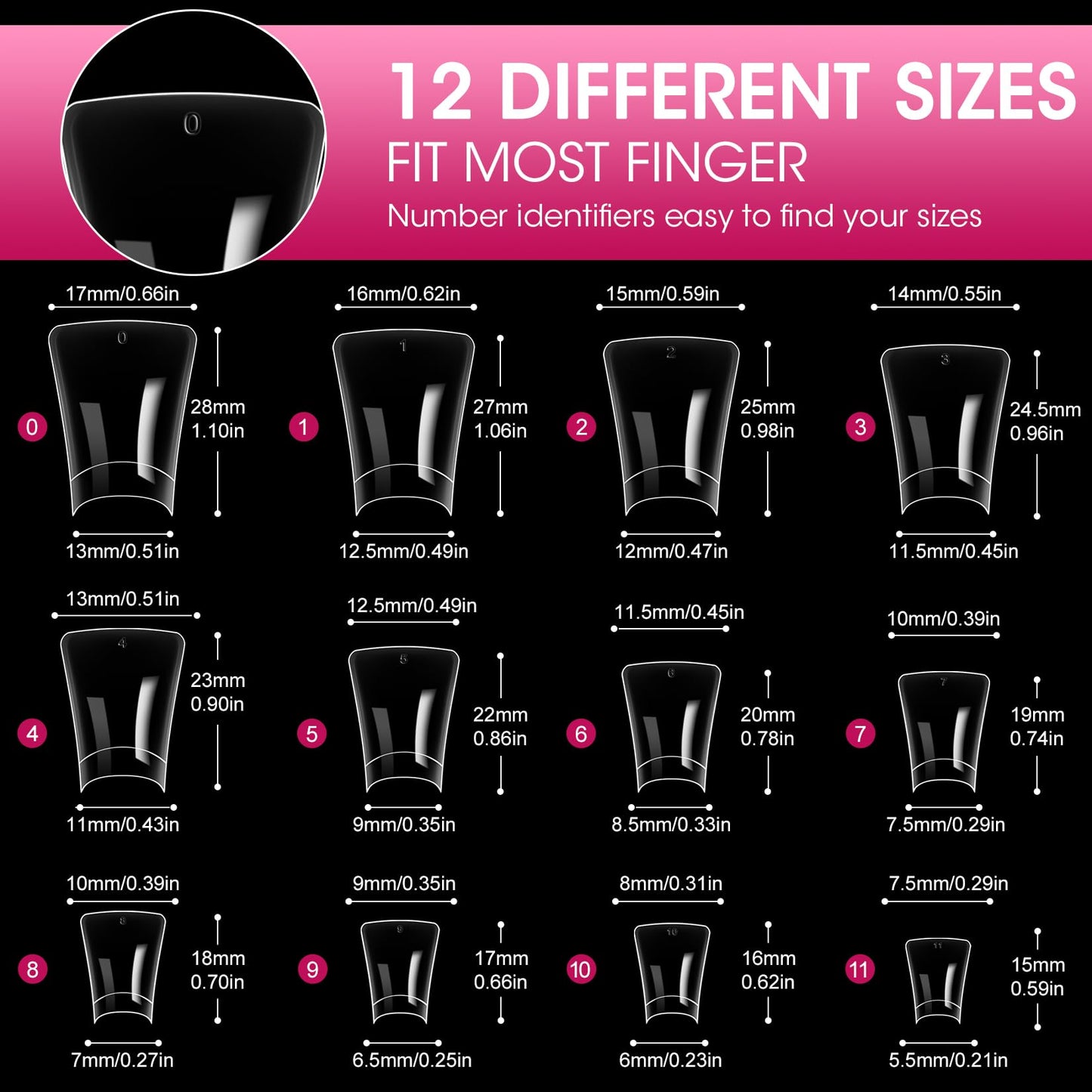 krofaue Duck Nail Tips - U V LED Nail Lamp with Gooseneck and Clamp Manicure Salon DIY at Home Black
