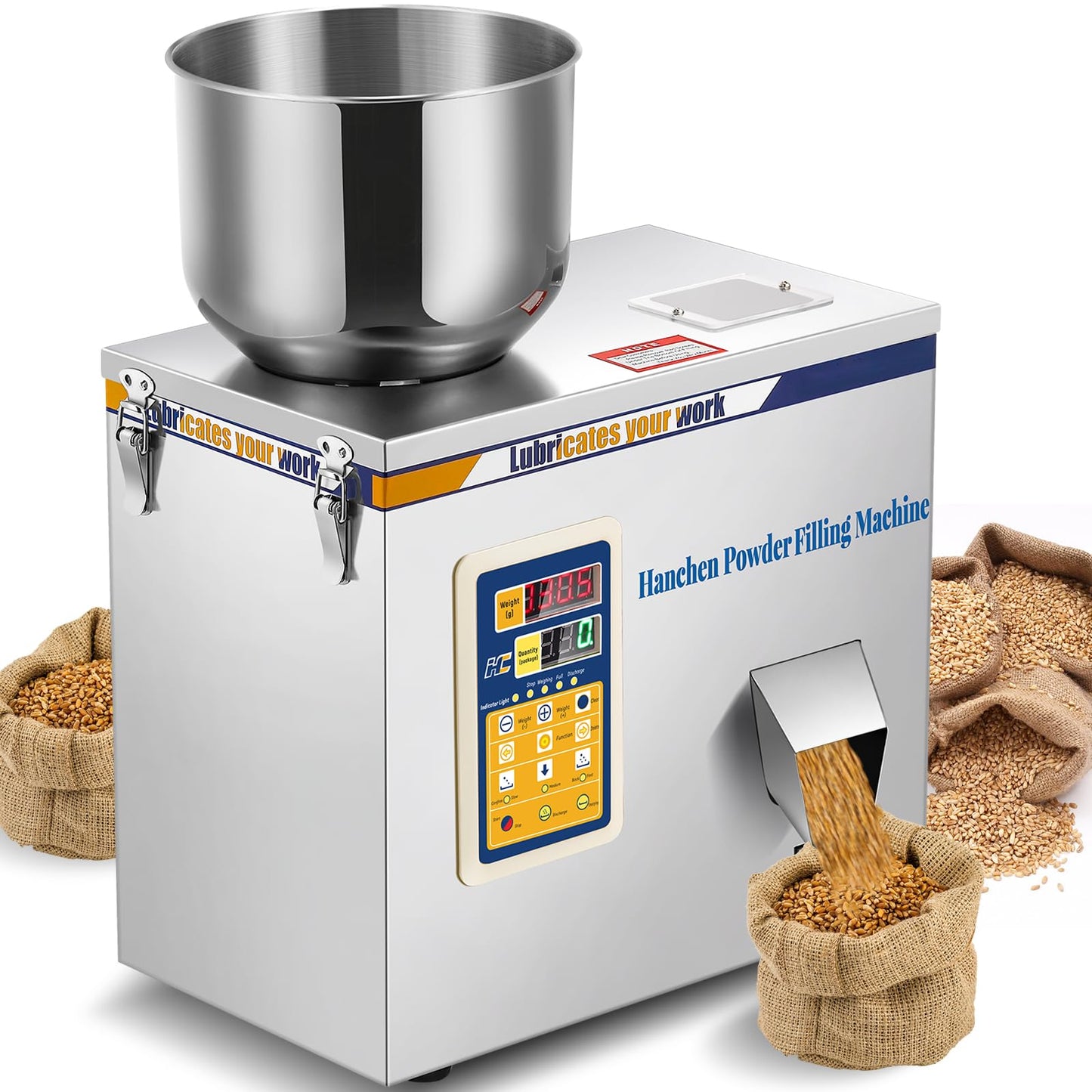 Smart Digital Powder Filling Machine & Particle Granule Dispenser - Hands-Free Infrared/Foot Pedal Control, Precise Measuring for Home & Small Workshops - Boost Efficiency with LED Display Panel