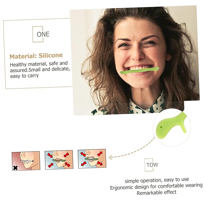 FRCOLOR Silicone Lip Shaper Ergonomic Mouth Tightener for Speech Clarity and Facial Muscle Exercise -wrinkle Beauty Tool for