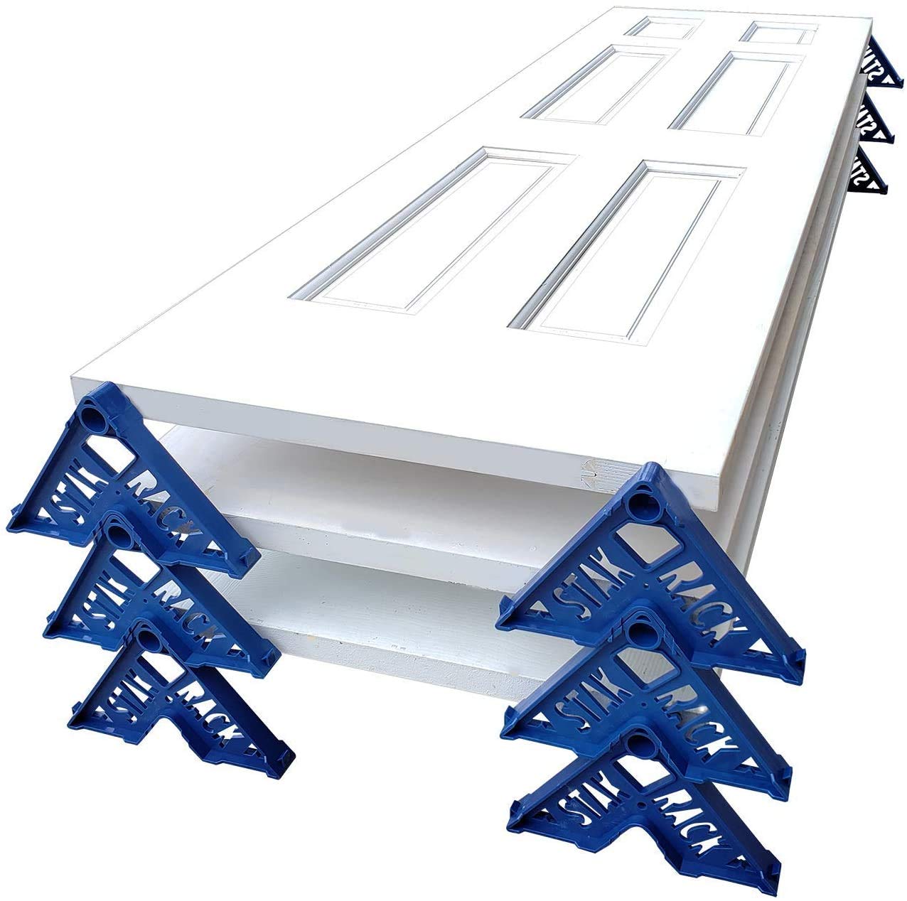Stak Rack | 6 in 1 Painter's Accessory Tool | Stacking Design | Paint Interior or Exterior Doors, Trim & Kitchen Cabinet Doors| for Contractors & Homeowners (12)
