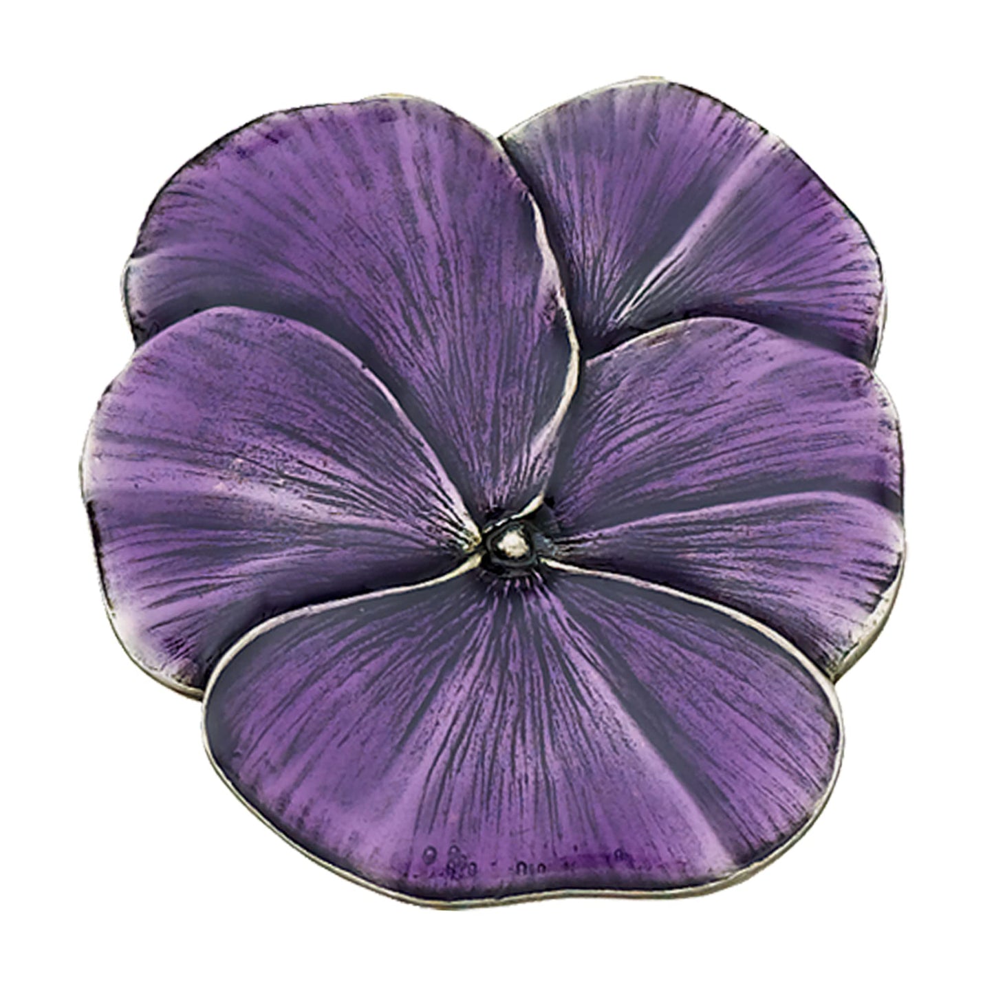 DANFORTH – Purple Pansy Brooch Pin – Handcrafted Pewter Brooch Pins For Women – 1 ¾” – Made In USA