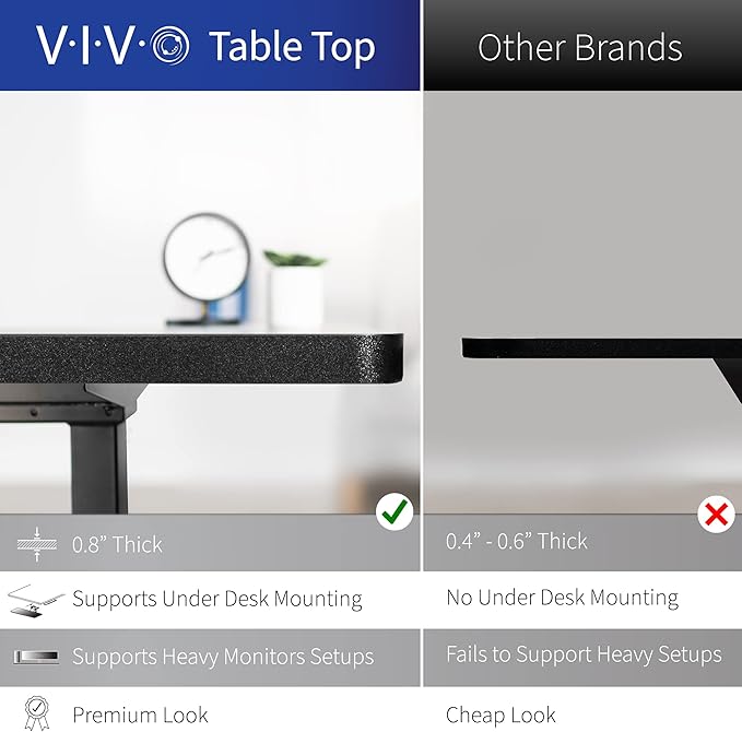 VIVO Corner Standing Desk, 63 x 47 inch Reversible L-Shaped Workstation, Electric Height Adjustment, Home, Office, and Reception Rooms, Dark Gray Table Top White Frame, DESK-E3CTWG-47