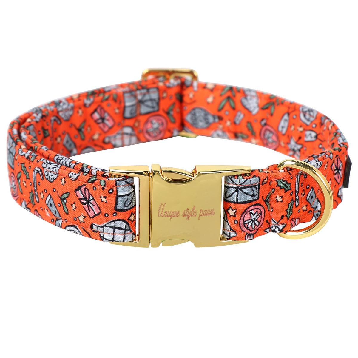 Unique Style Paws Metal Buckle Banana Leaves Dog Collar, Durable & Cute, Suitable for Small, Medium & Large Dogs, Unique Design, Superior Craftsmanship, Exceptional Customer Service