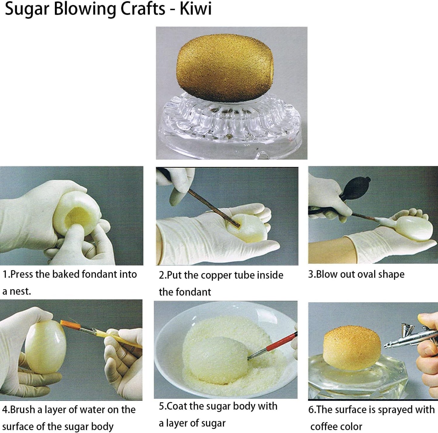 Mineye Sugar Blowing Pump, Sugar Tools Sugar Blower Pump for Candy Art, Sugar blowing kit for Candy Art Work Cuisine Creation