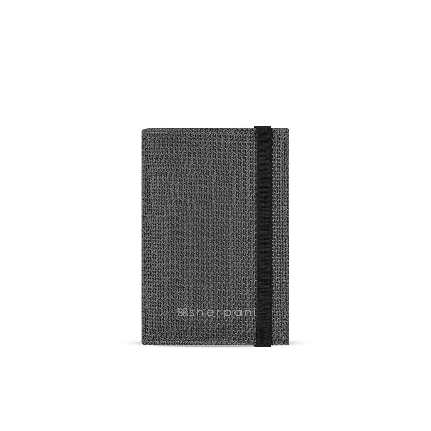Sherpani Vienna, RFID Blocking Passport Holder, Travel Passport Cover Wallet, Travel Documents Organizer Protector for Women, Travel Gift (Granite Signature)