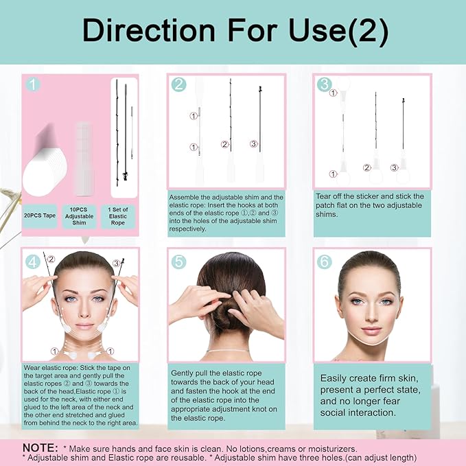 Face Lift Tapes – 60 Pcs Instant Neck Lift Patches,Neck Tape lifting Invisible,Face Lift Tape Invisible,(Mix Box)