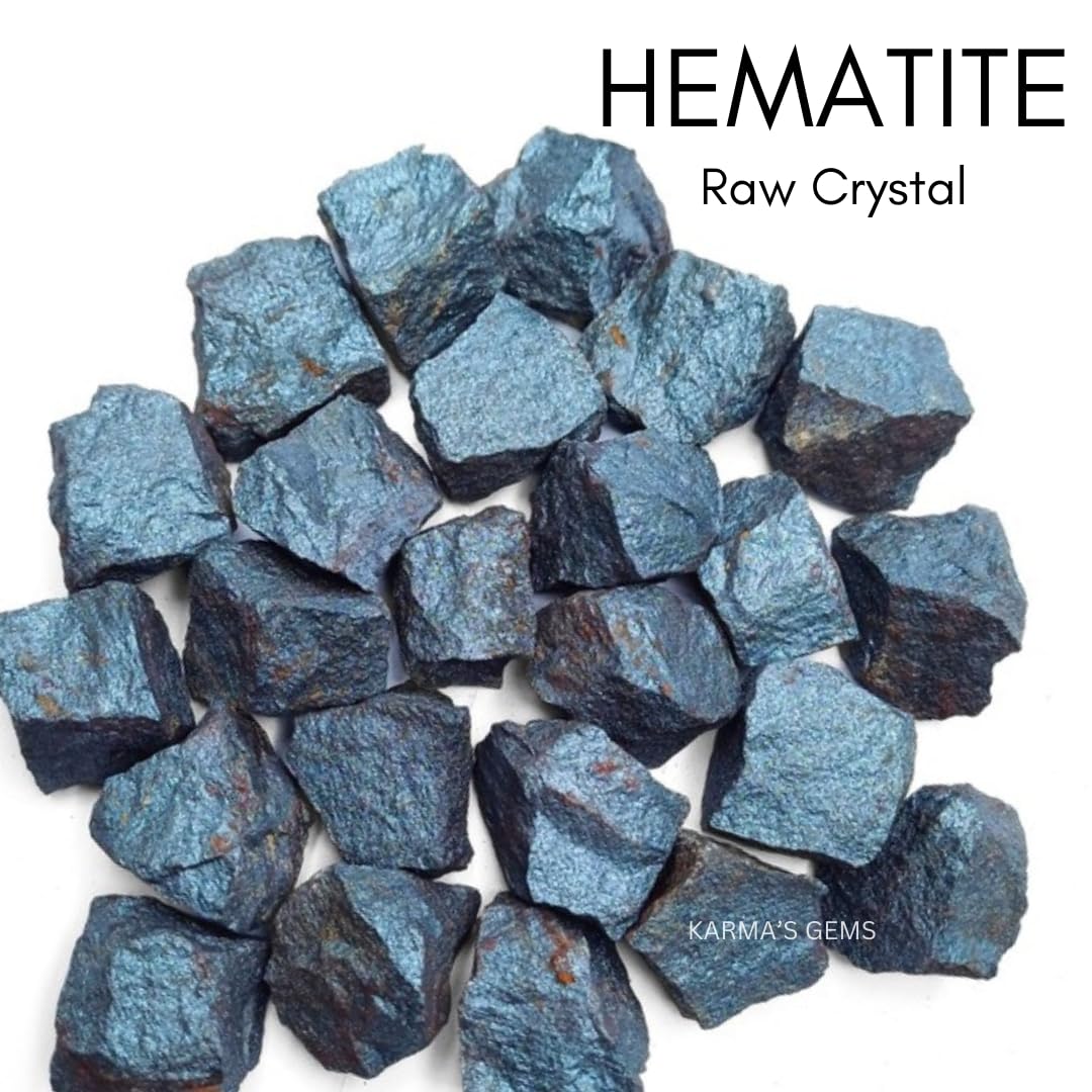 Crystals, Rocks, Jade, Crystals and Healing Stones, Witchcraft Supplies, Healing Crystals, Stones, Healing Stones, Rock Collection, Agate, Raw Stones (Hematite, 2 Pcs)