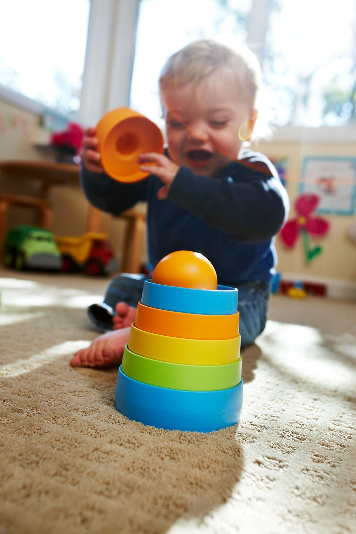 Green Toys My First Stacker, Colors May Vary