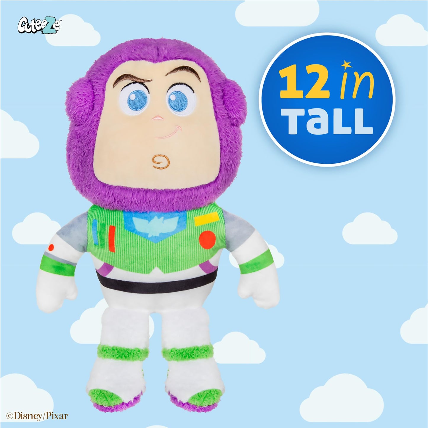 Kids Preferred Disney Pixar Toy Story Buzz Lightyear Toy Cuteeze Extra Soft Plush Stuffed Animal Toy for Baby and Toddler Boys and Girls 12 Inch Size