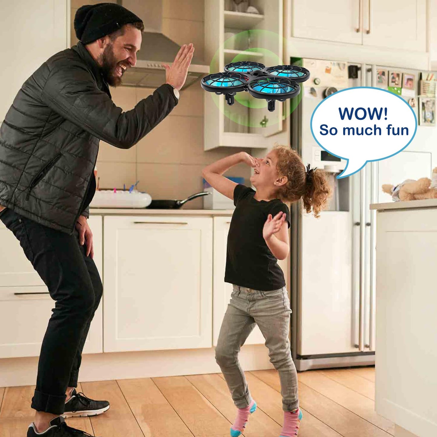 Loolinn | Drones for Kids Gift - Mini Drone, RC Drone with Auto Anti-Collision Technology/Safe for Kids/Easy to Fly / 360° Flip/Hand-Controlled Mode (Gift for Boys and Girls)