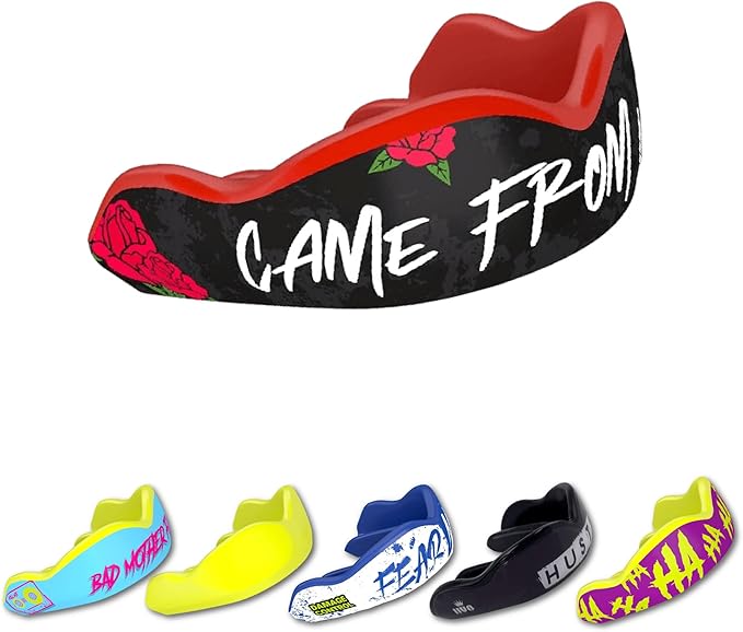 DAMAGE CONTROL High-Impact Mouth Guard – Sport Mouthguard for Boxing, Football, Hockey, Lacrosse & Basketball, Protects Teeth & Jaw, Protective Mouthpiece for Adult & Youth (Adult, Came from Nothing)