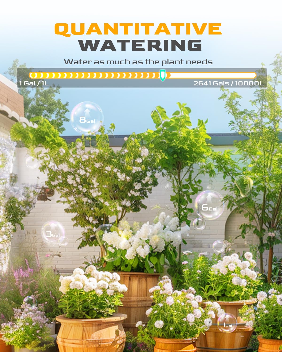 RAINPOINT WiFi Water Timer with Brass Inlet, 2 Outlets Sprinkler Timer,Automatic Irrigation System Controller, APP & Voice Control, Irrigation by Weather/Quantity/Soil Moisture