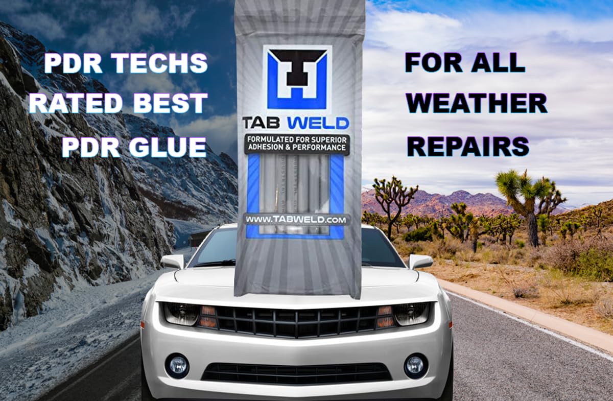 Tabweld Black Plague PDR Glue Sticks - Paintless Dent Repair - Grey, 10 Pack