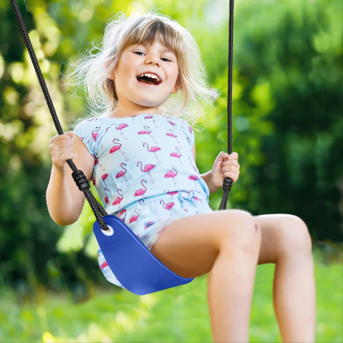 Royalove Swing Set 3-in-1 with Flying Disc Swing for Backyard, Heavy Duty 440lbs Playground Sets for Backyards Swing Set for Kids and Toddlers Age 3-8