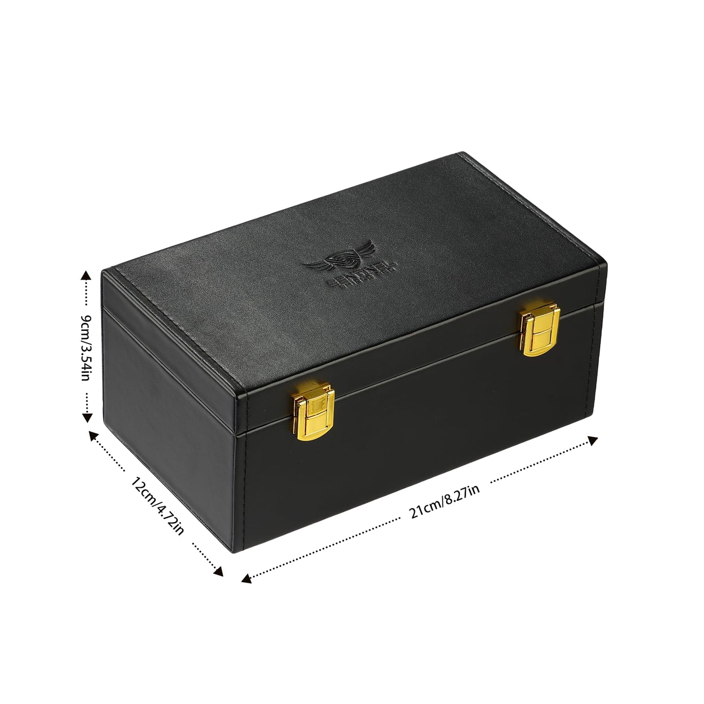 Premium Faraday Box with 2 Faraday Pouches for Car Keys - RFID Signal Blocking Box, Keyless Entry Key Fob Protector, Anti-Theft Signal Blocker for Car Security with PU Leather Design [Large Capacity]