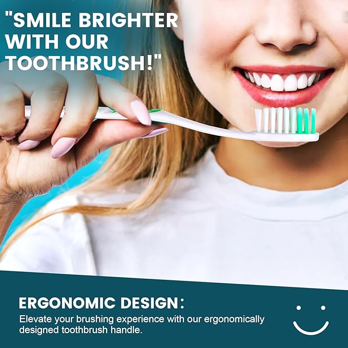 Navona 150 PCS Individually Wrapped Bulk Toothbrush Pack, Disposable Soft Bristle for Adult or Kid, Ergonomic Handle, Perfect for Travel, Hotel, Donation