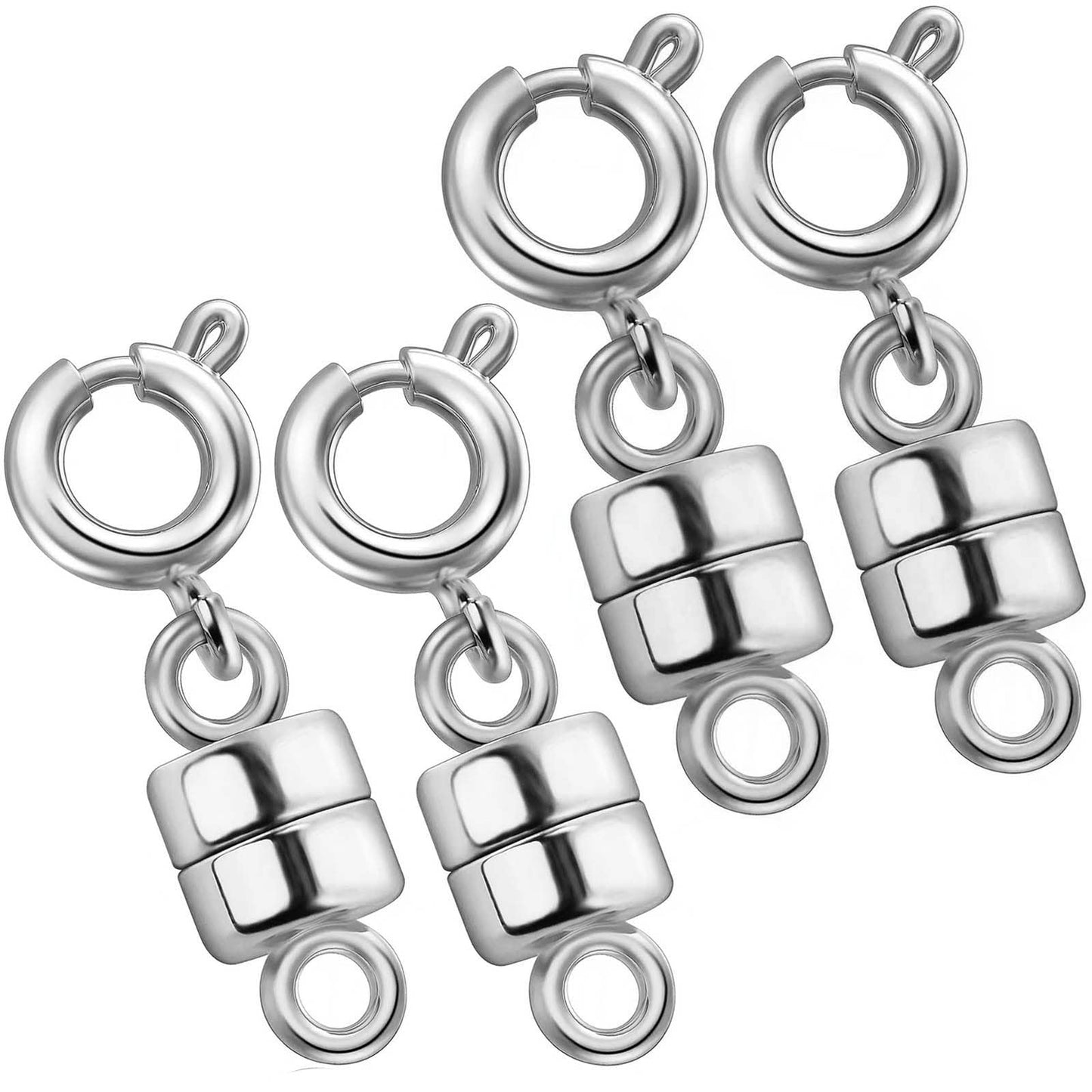 Dailyacc Magnetic Necklace Clasps and Closures - Safety 14 K Gold and Silver Jewelry Converters for Bracelets Chain Extender
