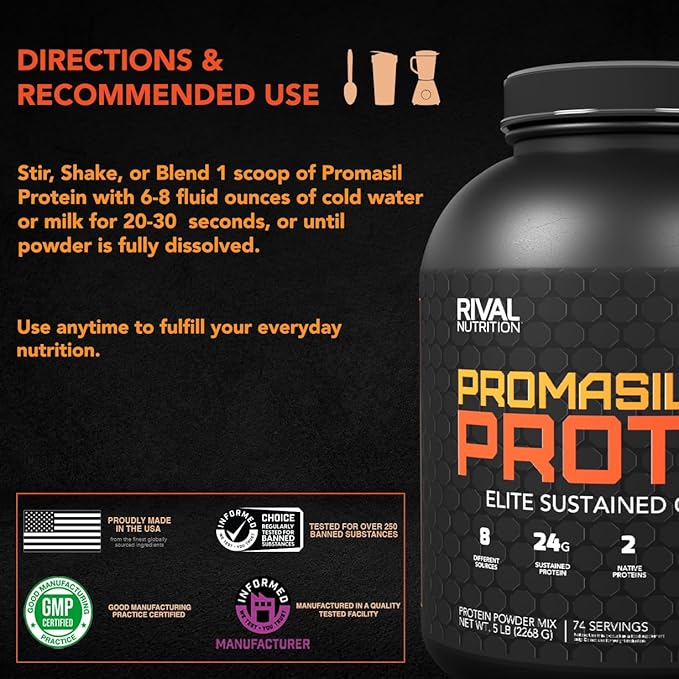 Rival Nutrition Promasil Rich Chocolate 5lb
