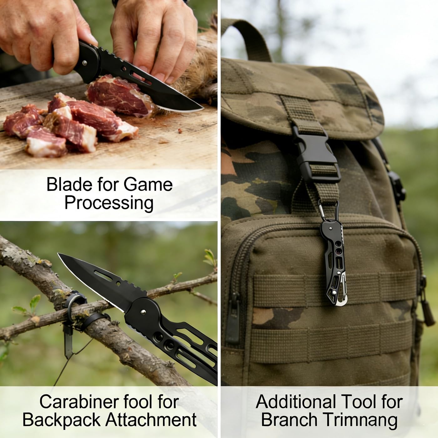 Udaney Hunter Gifts Set for Men - Classic Pocket Watch and Multi-Tool Knife, Unique Gifts for Hunters and Outdoorsmen, Commemorative Hunting Keepsake with Elegant Gift Box