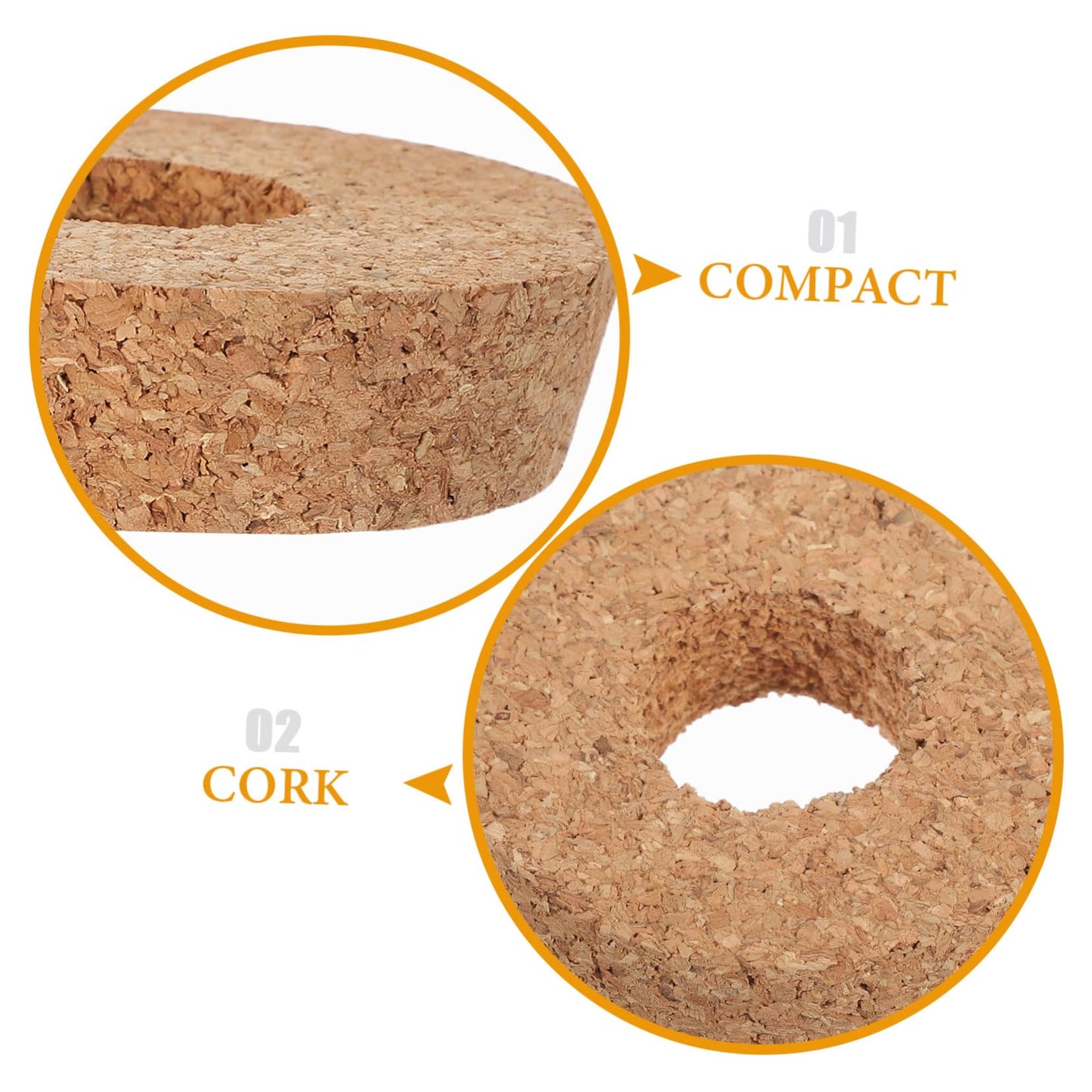 KESYOO 6pcs Cork Lids with Center Hole for Hydroponic Glass Ventilated Stopper for Terrarium and Vase Use Decorative and Functional Plant Accessory