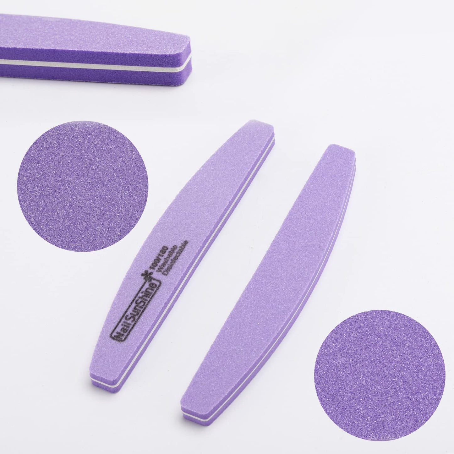 35 Count Nail Files and Buffers 100/180 Grit, Professional Sponge Nail File Manicure Tools for Natural Nails and Acrylic Nails