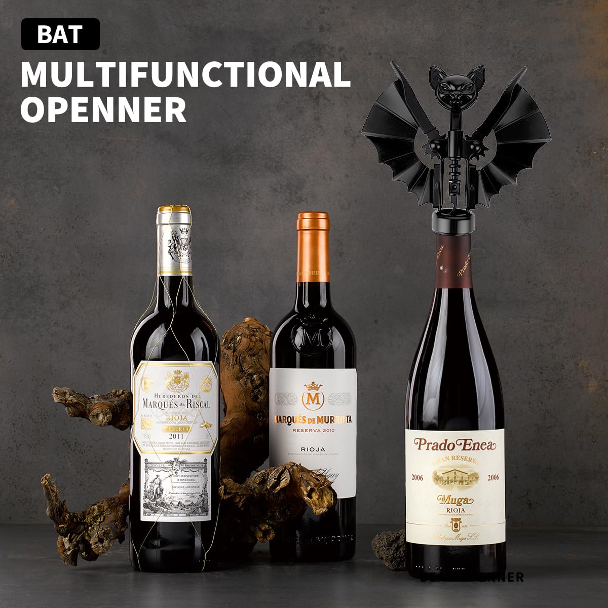 Goth Wine Opener - Mothers Day Gifts from Daughter Son, Birthday Gifts for Women