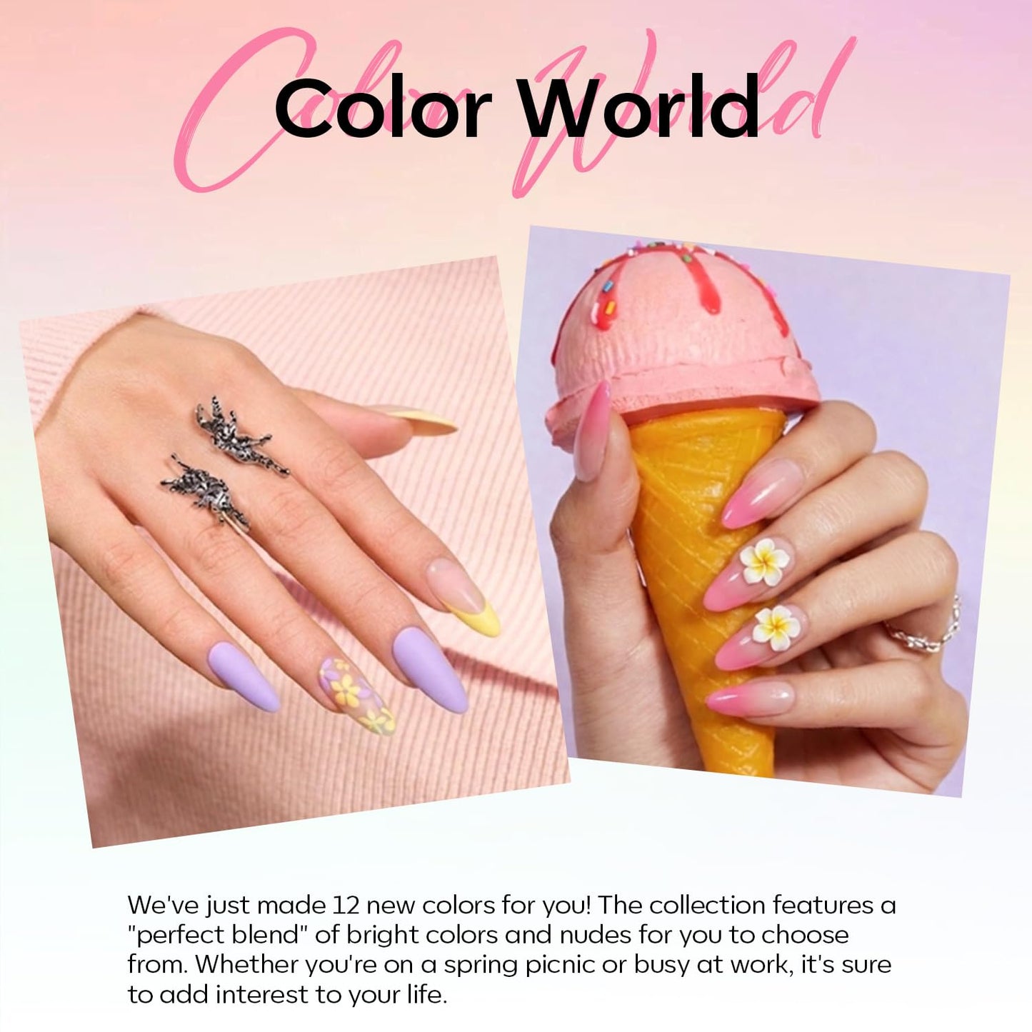 modelones Poly Gel Kit 12 Colors Rainbow Summer Bright Neon Poly Nail Extension Set Candy Red Yellow Builder Nail Gel Art Design Salon Professional Technician Tool Beauty Gifts for Women