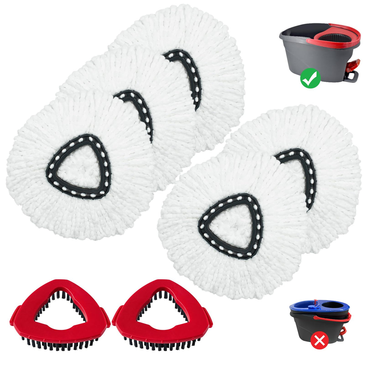 Mop Heads Replacement for Ocedar (7 Count)